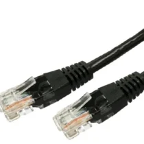 TB Patch cable cat.5e RJ45 UTP 0.5m. black - pack of 10