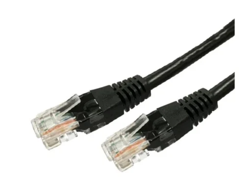 TB Patch cable cat.5e RJ45 UTP 0.5m. black - pack of 10