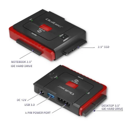 Qoltec Adapter USB 3.0 to IDE SATA III - Image 2