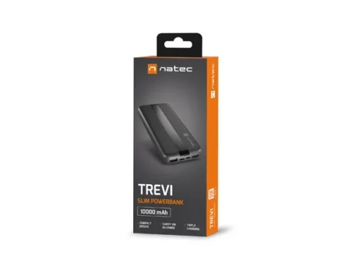 Natec PowerBank Trevi Slim 10000mAh 2x USB + USB-C - Image 5