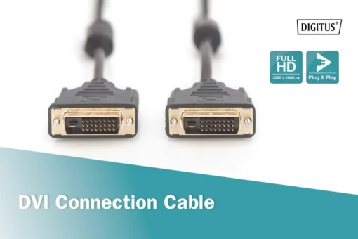 Digitus Cable connection DVI-D DualLink Type DVI-D (24+1)/DVI-D (24+1) M/M Black 10m - Image 5