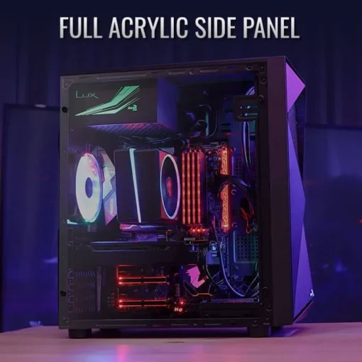 AeroCool Case Glider Acrylic Mid Tower - Image 3