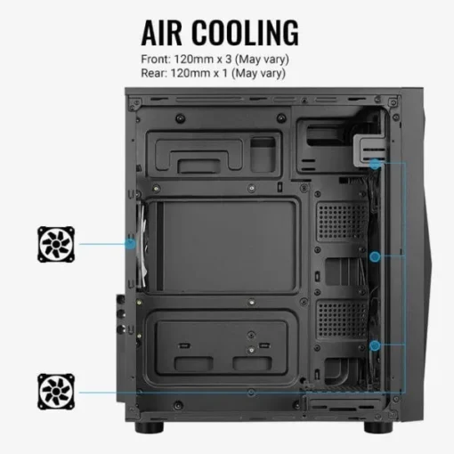 AeroCool Case Glider Acrylic Mid Tower - Image 5