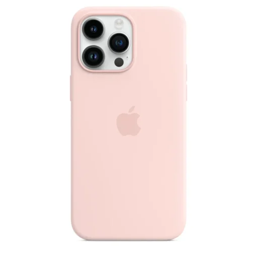 Apple Case iPhone 14 Pro Max silicon Chalk Pink - Image 3