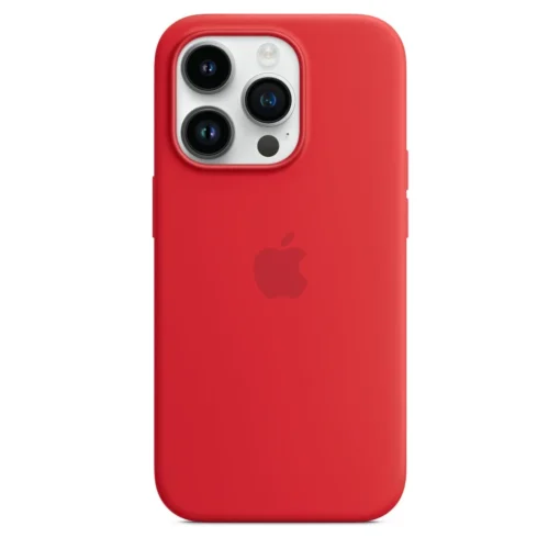 Apple Case iPhone 14 Pro silicone (PRODUCT)RED - Image 3