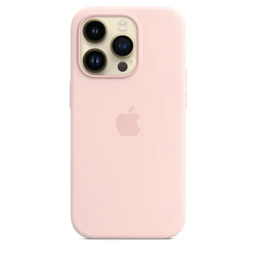 Apple Case iPhone 14 Pro silicone Chalk pink - Image 2