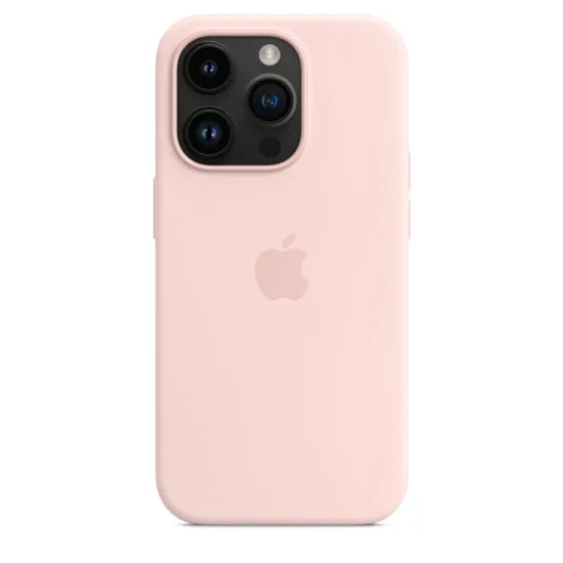 Apple Case iPhone 14 Pro silicone Chalk pink - Image 4