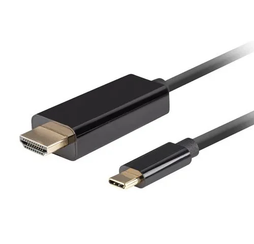 Lanberg кабел USB-C(M)-> HDMI(M)1M 4K 60HZ black