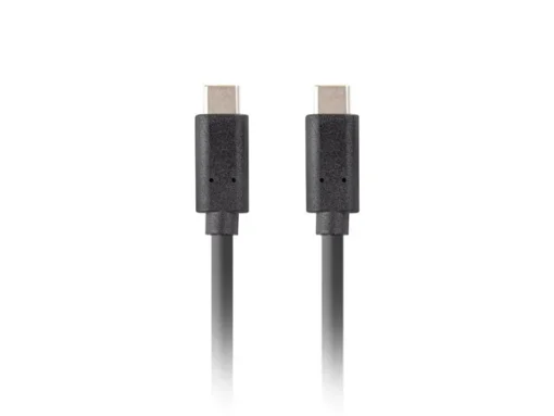 Lanberg Cable USB-C M/M 3.1 gen 2 0.5M 10GB/S PD100W black - Image 2