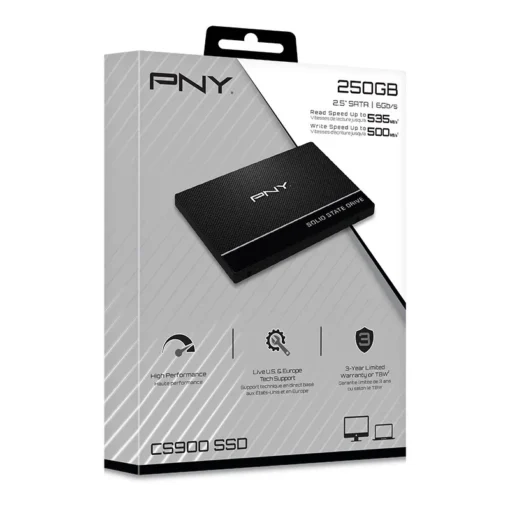 PNY SSD 250GB 2,5 SATA3 SSD7CS900-250-RB - Image 2