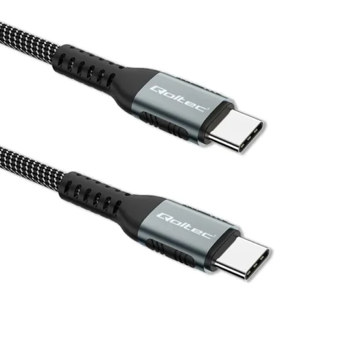 Qoltec USB 2.0 type C cable USB 2.0 type C 100W, 1m - Image 3