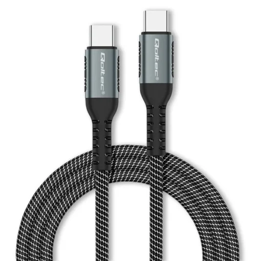 Qoltec USB 2.0 type C cable USB 2.0 type C 100W 1m