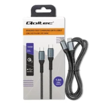 Qoltec USB 2.0 ype C cable USB 2.0 type C 100W