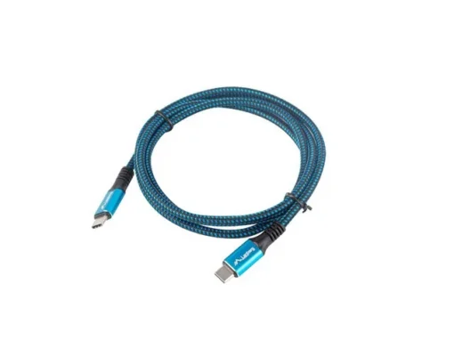 Lanberg кабел USB-C M/M USB4 1.2m 100W 8K 60HZ black-blue - Image 4