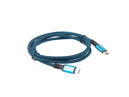 Lanberg кабел USB-C M/M USB4 1.2m 100W 8K 60HZ black-blue - Image 5