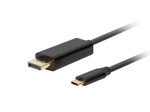 Lanberg Cable USB-C(M)->Displayport(M) 1M 4K 60HZ black