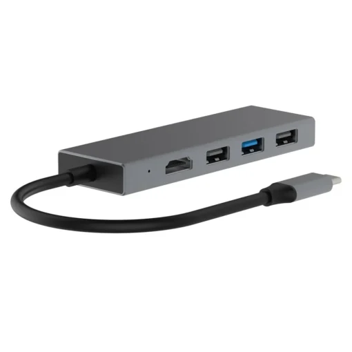 TB Adapter HUB USB C 7in1 - HDMI, USBx3, PD, SD/TF - Image 3