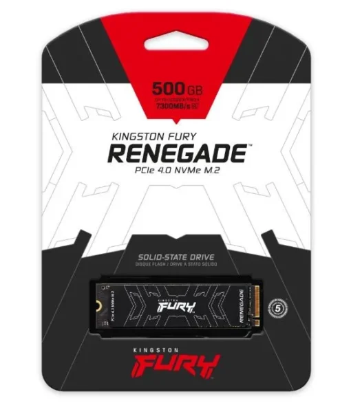 Kingston FURY Renegade 500GB M2 2280 PCI-e 4.0 NVMe 7300/3900 SSD - Image 2