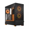 Fractal Design кутия за компютър Pop Air TG Clear Tint RGB orange core