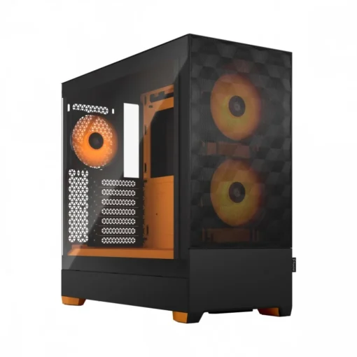 Fractal Design кутия за компютър Pop Air TG Clear Tint RGB orange core