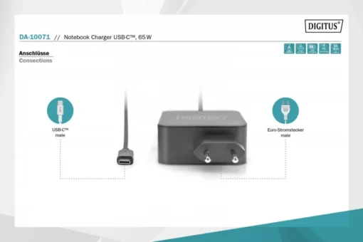 Digitus Лаптоп Charger USB-C DA-10071 - Image 3