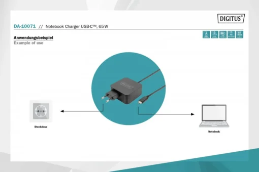 Digitus Лаптоп Charger USB-C DA-10071 - Image 4