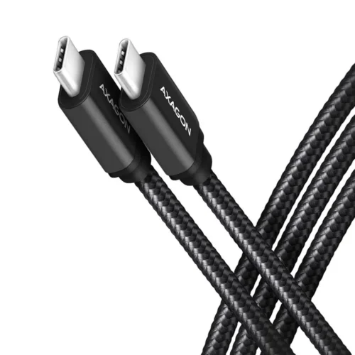 AXAGON AXAGON BUCM3-CM10AB кабел USB-C USB-C 3.2 Gen 1 1m PD 60W 3A ALU braid черен