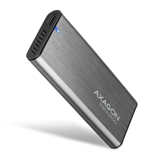 AXAGON ALU box EEM2-SG2 USB-C 3.2 Gen 2 - M.2 NVMe / SATA SSD 30-80mm