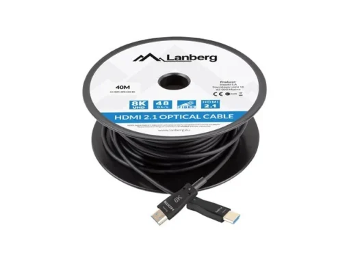 Lanberg Cable HDMI M/M v2.1 40M 8K black optical OAC - Image 3