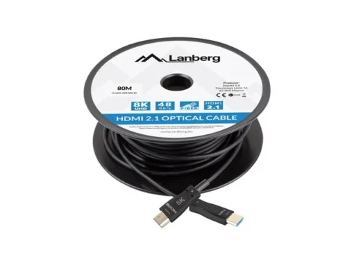 Lanberg Cable HDMI M/M v2.1 80M 8K black optical AOC - Image 3