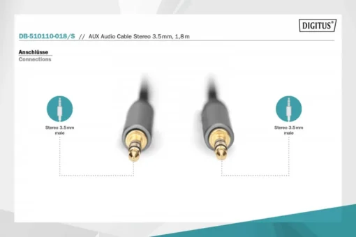 Digitus Audio Connection Cable DB-510110-018-S - Image 3