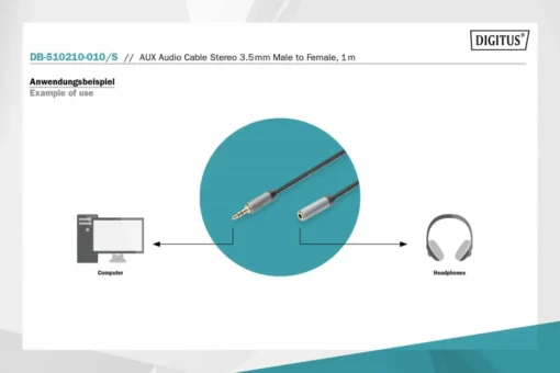 Digitus Audio Extension Cable DB-510210-010-S - Image 4