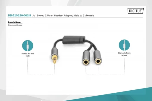 Digitus Audio Headset Adapter DB-510320-002-S - Image 5