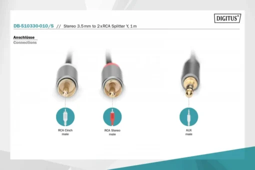Digitus Audio adapter cable DB-510330-010-S - Image 4