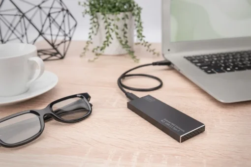 Digitus външен SSD Enclosure USB Type C for SSD M2 (NGFF) SATA III, 80/60/42 / 30mm, aluminum - Image 2