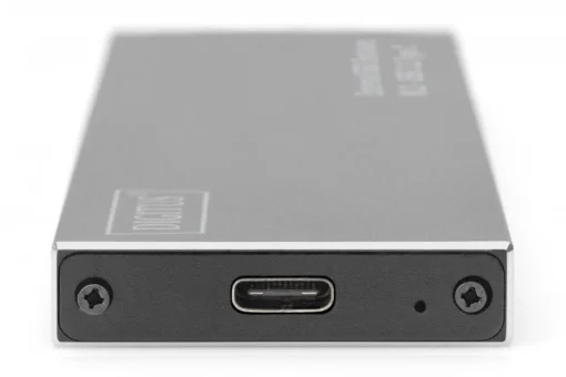 Digitus външен SSD Enclosure USB Type C for SSD M2 (NGFF) SATA III, 80/60/42 / 30mm, aluminum - Image 3