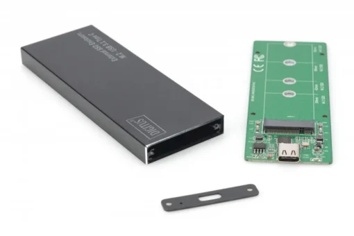 Digitus външен SSD Enclosure USB Type C for SSD M2 (NGFF) SATA III, 80/60/42 / 30mm, aluminum - Image 4