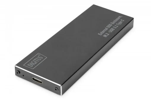 Digitus външен SSD Enclosure USB Type C for SSD M2 (NGFF) SATA III 80/60/42 / 30mm aluminum