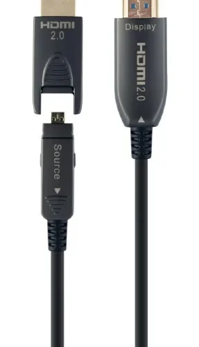 Gembird кабел AOC High Speed HDMI with ethernet 30 m with адаптер D/A