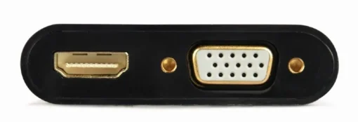 Gembird HDMI male to HDMI female + VGA female adapter with audio and extra power port - Image 3