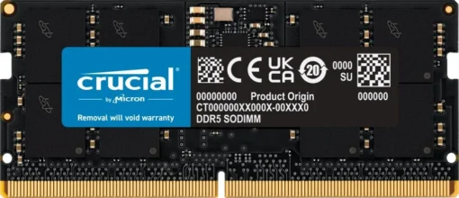 Crucial памет DDR5 SODIMM 16GB/5600 CL46 (16Gbit)