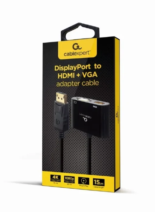 Gembird Adapter DisplayPort to HDMI + VGA - Image 2