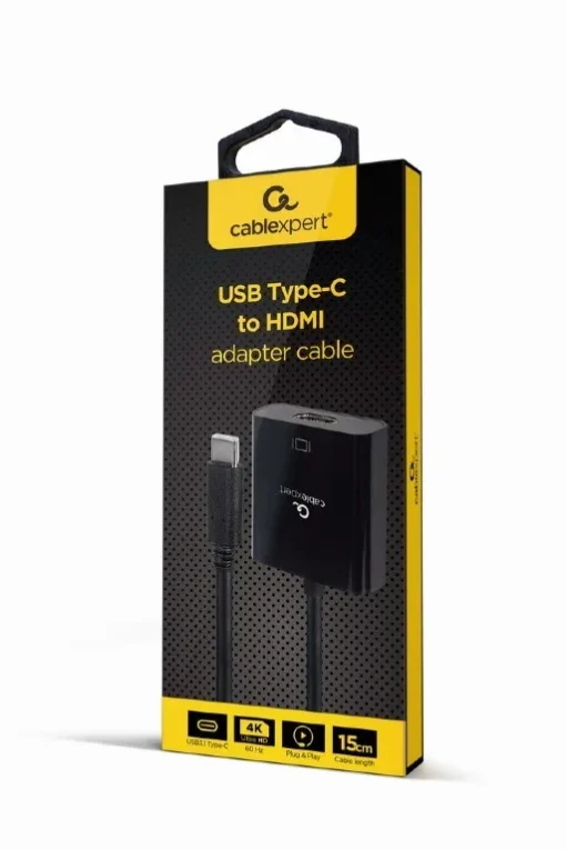 Gembird Adapter USB-C for HDMI 4K 60Hz female 15 cm - Image 2