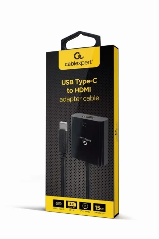 Gembird Adapter USB-C for HDMI 4K 30Hz female 15 cm - Image 2