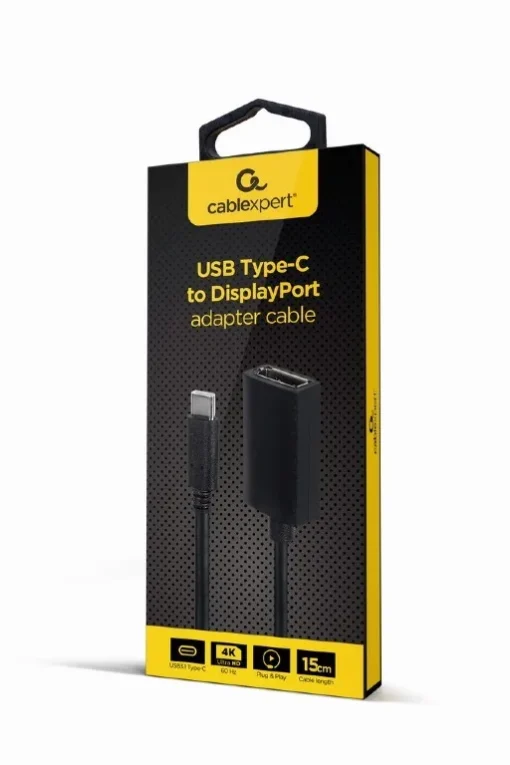 Gembird Adapter USB-C to DisplayPort 4K 15 cm - Image 3