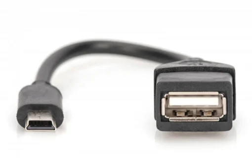 Digitus Cable OTG USB-miniUSB 0,2m - Image 2