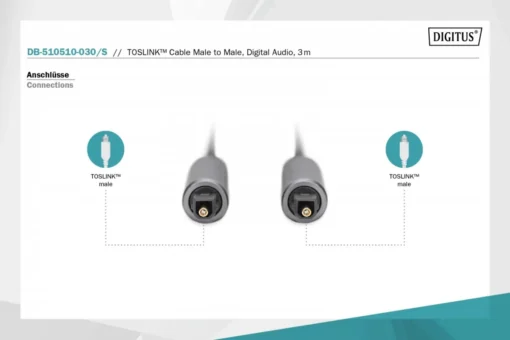 Digitus Optical audio cable DB-510510-030-S - Image 3