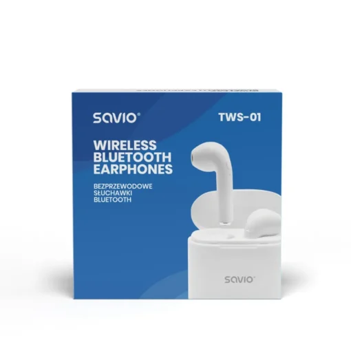 Elmak Earphones TWS-01 BT+mic SAVIO - Image 4