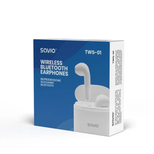 Elmak Earphones TWS-01 BT+mic SAVIO - Image 5