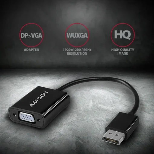 AXAGON DisplayPort -> VGA adapter FullHD, 1920*1200 - Image 2